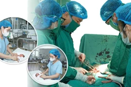 Hành trình gian nan giữ thai song sinh, 1 bé chậm tăng trưởng nặng