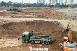 Cận cảnh công trình hồ chống ngập rộng 12 ha ở Hà Nội