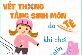 Trẻ 6 tuổi chấn thương vùng sinh dục sau tai nạn khi chơi patin