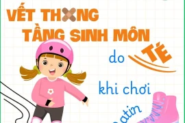 Trẻ 6 tuổi chấn thương vùng sinh dục sau tai nạn khi chơi patin