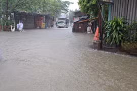 Mưa lớn trong đêm, nhiều khu phố Gia Lai lại ngập lụt