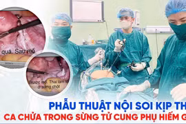Nội soi kịp thời ca chửa trong sừng tử cung phụ hiếm gặp