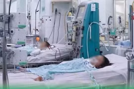 Sốt xuất huyết tăng, nhiều trẻ ói máu, sốc nặng