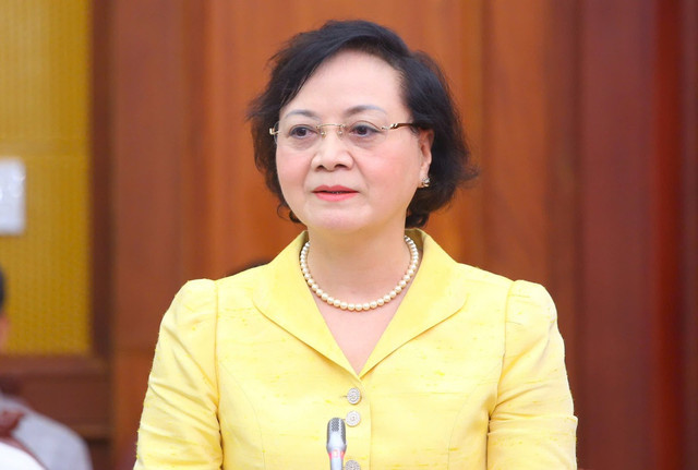 Bộ trưởng Bộ Nội vụ Phạm Thị Thanh Trà, Phó Trưởng Ban Chỉ đạo của Chính phủ về sắp xếp đơn vị hành chính các cấp và xây dựng mô hình tổ chức chính quyền địa phương 2 cấp 7888665.jpg