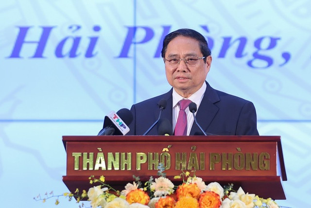 Thủ tướng Chính phủ Phạm Minh Chính phát biểu tại buổi lễ. 887.jpg