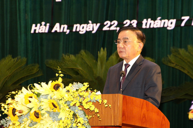 Thường trực Ban Bí thư Trần Cẩm Tú phát biểu chỉ đạo Đại hội. 887.jpg