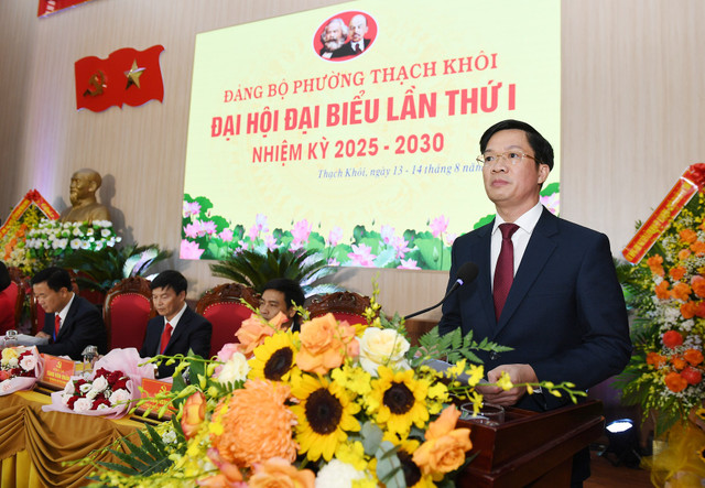 Ông Phạm Văn Lập, Phó Bí thư Thành ủy, Chủ tịch Ủy ban MTTQ Việt Nam thành phố Hải Phòng phát biểu chỉ đạo Đại hội 7888999.jpg