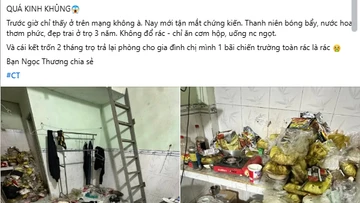 Nam sinh bị chủ trọ tố ra đường là soái ca, về phòng thì bừa bộn như bãi rác