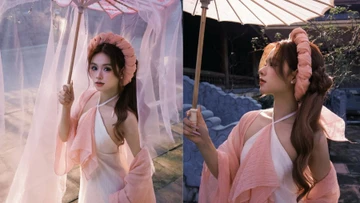 Nhan sắc 'không góc chết' của 'hot girl quân sự' với concept nàng thơ cổ điển