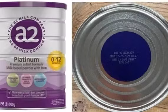 Bộ Y tế yêu cầu rà soát 3 lô sữa a2 Platinum dành cho trẻ sơ sinh tại Hoa Kỳ