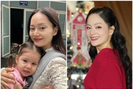 Lan Phương địu con đến tòa nhận giấy hoãn phúc thẩm vụ ly hôn