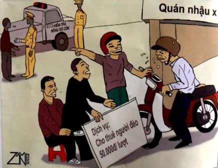 Các độc chiêu dân nhậu đối phó CSGT