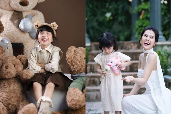 Thiên An hé lộ bộ ảnh sinh nhật 4 tuổi của bé Sol