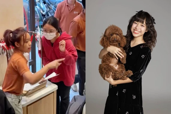 Con gái Việt Hương ở biệt thự 300 tỷ vẫn đi làm thêm