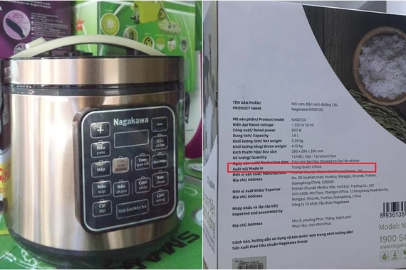 Nồi cơm tách đường Nagakawa: Đặt tên Nhật... lắp ráp linh kiện Trung Quốc?
