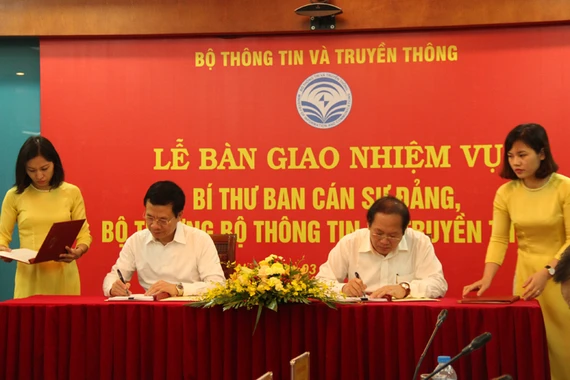Bàn giao nhiệm vụ Bí thư Ban cán sự Đảng, Bộ trưởng Bộ TTTT