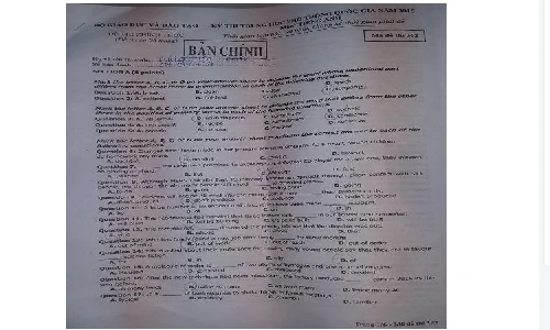Đề thi THPT quốc gia môn Tiếng Anh chính thức năm 2015 mã đề 362 và đáp án