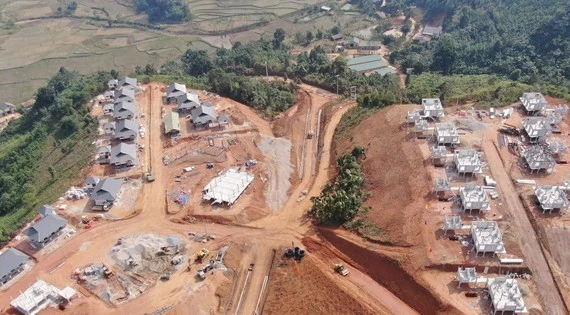 Hình ảnh khu tái định cư Làng Nủ sắp bàn giao cho người dân