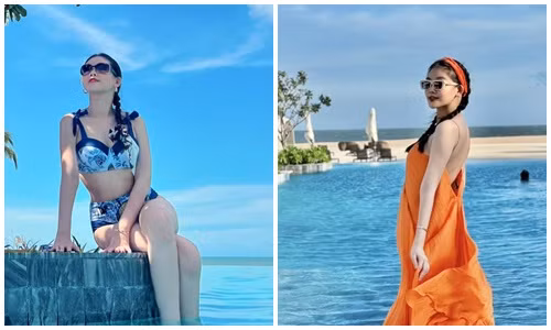 Dáng vóc nuột nà của Lê Âu Ngân Anh sau sinh nở