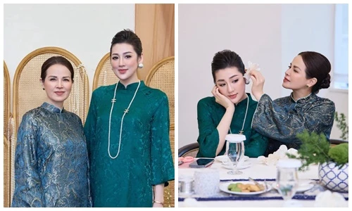 Mẹ đẻ của Á hậu Tú Anh khoe vẻ đẹp quý phái