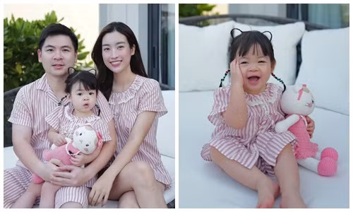 Hoa hậu Đỗ Mỹ Linh du lịch cùng chồng con