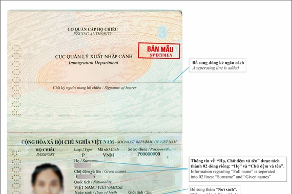Hộ chiếu phổ thông cấp từ ngày 1/1 có điểm gì mới?