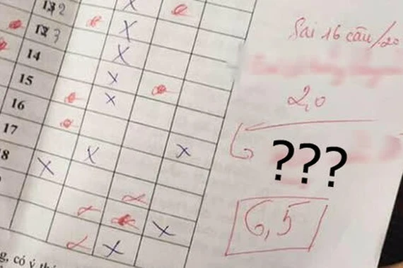 Từ 2 nâng lên 6,5 điểm, cô giáo xin lỗi dễ thương