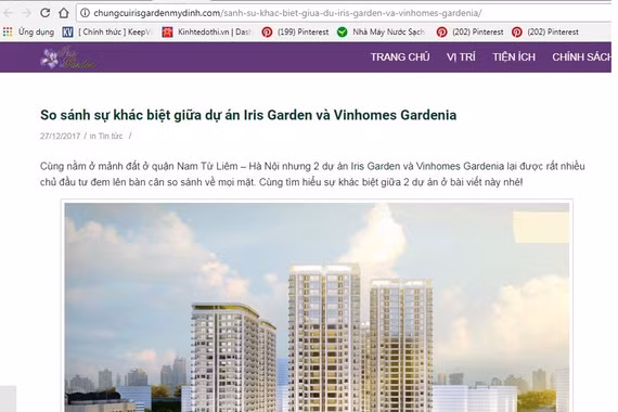 Hạ bệ đối thủ, quảng cáo của Iris Garden - Vimefulland có sai luật? 