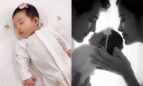 Con gái Đông Nhi – Ông Cao Thắng lộ mặt xinh như thiên thần