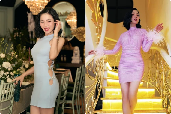 Lệ Quyên chăm mặc váy ôm sát khoe body từ khi yêu tình trẻ