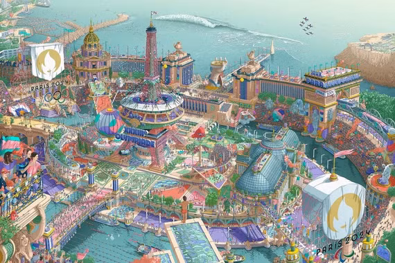 Ra mắt poster chính thức của Thế vận hội Olympic và Paralympic 2024