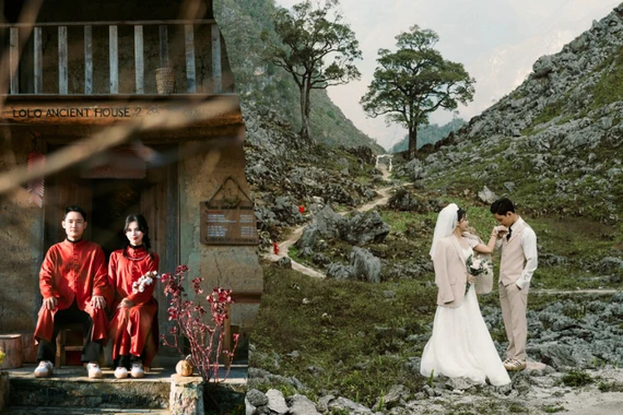 Đẹp mê mẩn bộ ảnh cưới tại Hà Giang của hot TikToker triệu follow