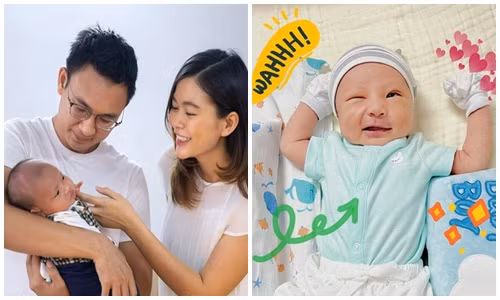 Ngắm con trai một tháng tuổi của Á hậu Mâu Thủy