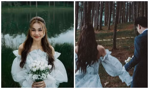 Hậu đám cưới, Thanh Hằng tung ảnh cô dâu xinh ngất ngây
