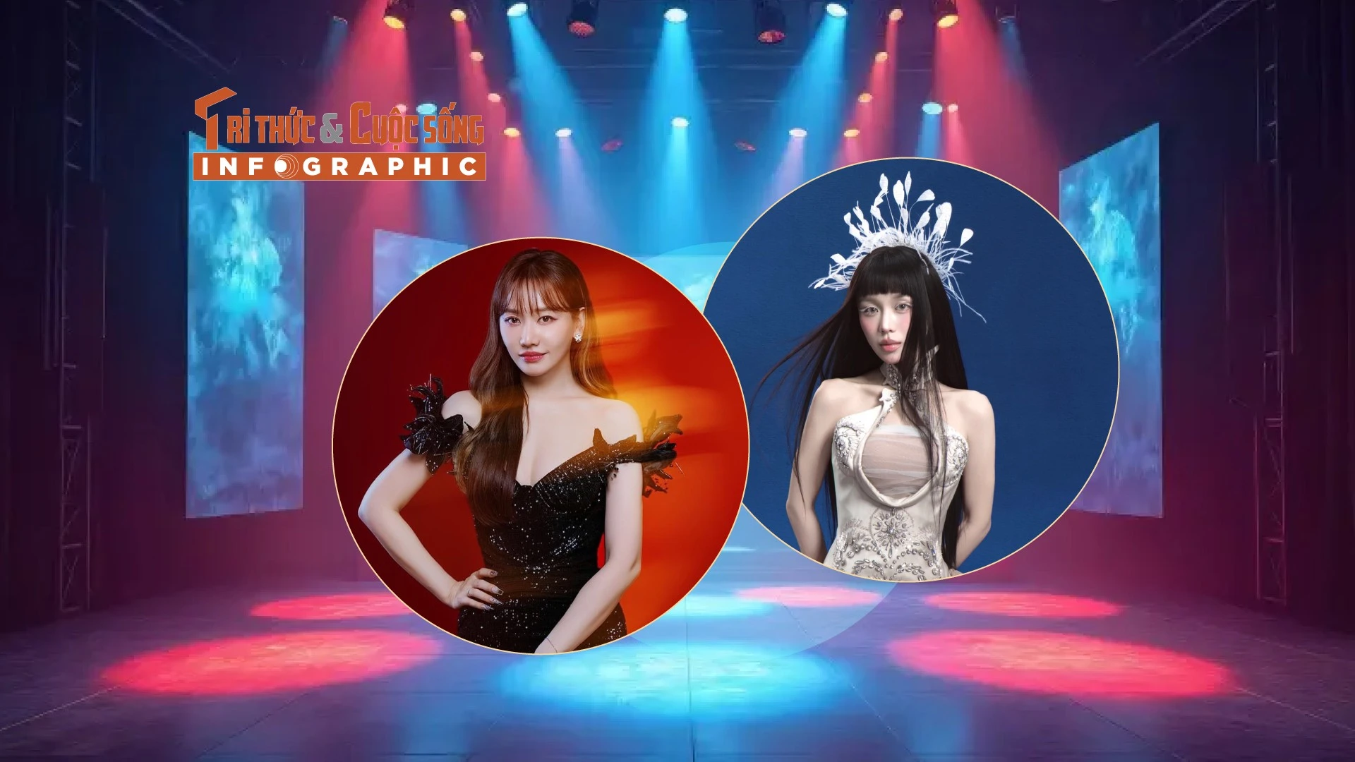 [INFOGRAPHIC] 2 mỹ nhân gốc Hàn gây chú ý khi hoạt động trong showbiz Việt 