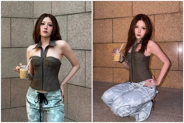 Uyển Ân mặc đời thường cá tính, gợi cảm khéo tôn vóc dáng