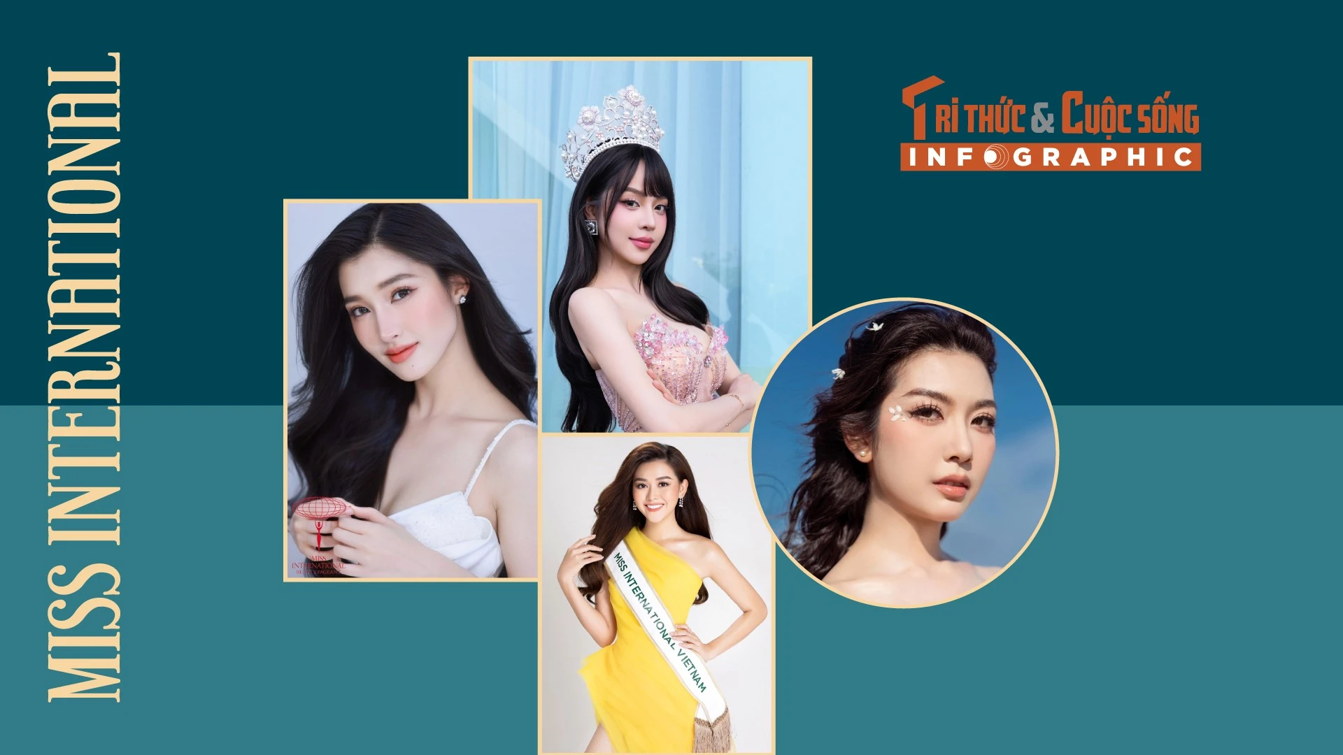 [INFOGRAPHIC] 4 mỹ nhân Việt ghi dấu ấn ở Miss International