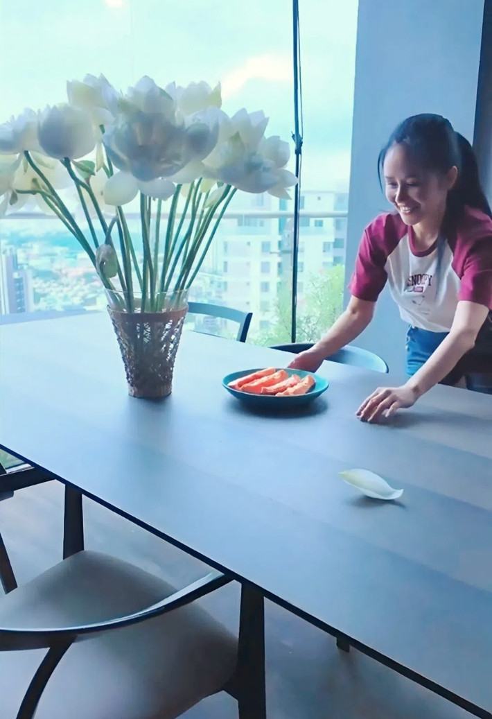 Penthouse của Hồng Nhung gồm phòng ăn, phòng nhạc, bếp, ba phòng ngủ và phòng để đồ. Ảnh chụp màn hình
