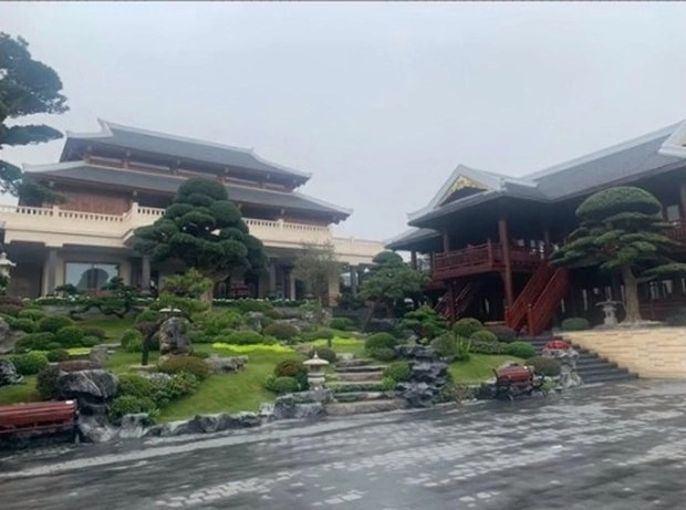 Người dân tại thôn Phù Xá (xã Văn Môn, huyện Yên Phong, Bắc Ninh) không còn lạ với căn biệt thự bề thế rộng hàng nghìn mét vuông. Ảnh: Facebook