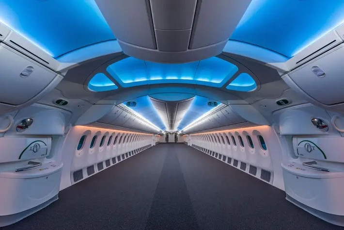 Boeing 787-8 được xem là biểu tượng của công nghệ hàng không thế kỷ 21 với vật liệu composite chiếm hơn 50% thân máy bay, giúp giảm trọng lượng. Ảnh: BI