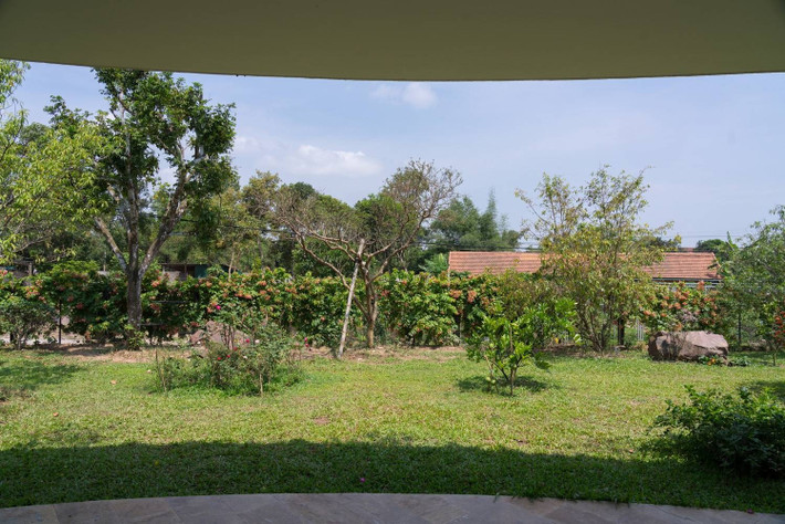 Hầu hết cây trong vườn là những cây ăn trái của địa phương, phục vụ đời sống hàng ngày. Ảnh: Trieu Chien