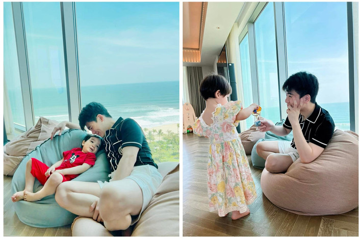 Dù các bé sinh ra trong gia đình có cuộc sống đủ đầy song Đỗ Quang Vinh cũng có cách nuôi dạy con khiến nhiều người phải nể. Ảnh: FB Đỗ Quang Vinh