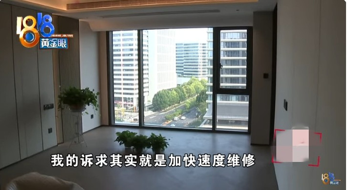 Tuy nhiên ban quản lý đổ trách nhiệm cho bên nhà đầu tư và phía nhà đầu tư nói rằng cô Zhong nên tìm đến công ty lắp điều hòa. Ảnh: 1818 Golden Eyes