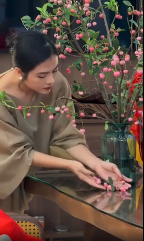 Mỗi góc nhà đều được trang trí tỉ mẩn với đèn lồng, hoa...Ảnh: chụp màn hình