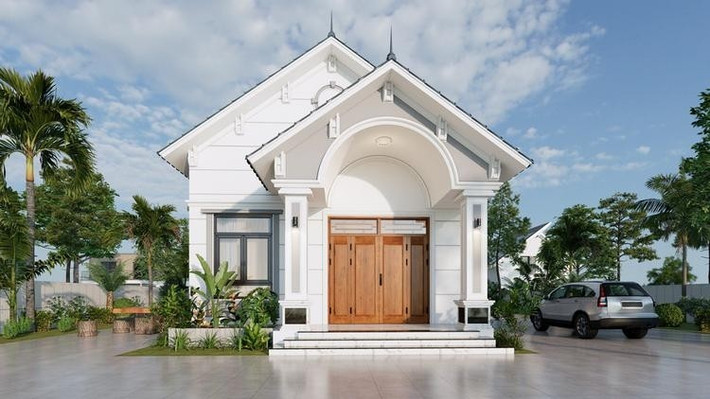 Mang phong cách đơn giản, mẫu nhà mái Thái này là lựa chọn tối ưu cho gia đình muốn sở hữu một ngôi nhà đẹp, không gian sống tiện nghi mà vẫn tiết kiệm chi phí. Ảnh: Internet