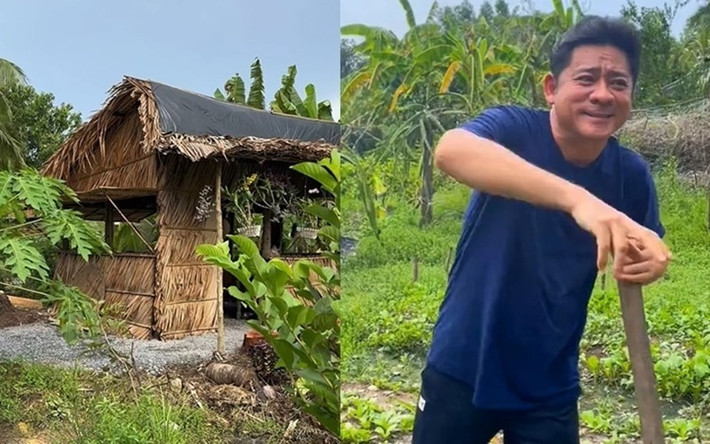 Trước đó, Huỳnh Anh Tuấn có căn nhà chòi dựng cách đây hai năm để quay video nấu ăn đã xuống cấp. Ảnh: FB Huỳnh Anh Tuấn