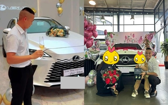 Đầu năm 2024, gia đình Hải Sen tiếp tục tậu Lexus 350, giá dao động từ 3,43 tỷ đến 4,72 tỷ đồng, tùy thuộc vào phiên bản. Ảnh chụp màn hình