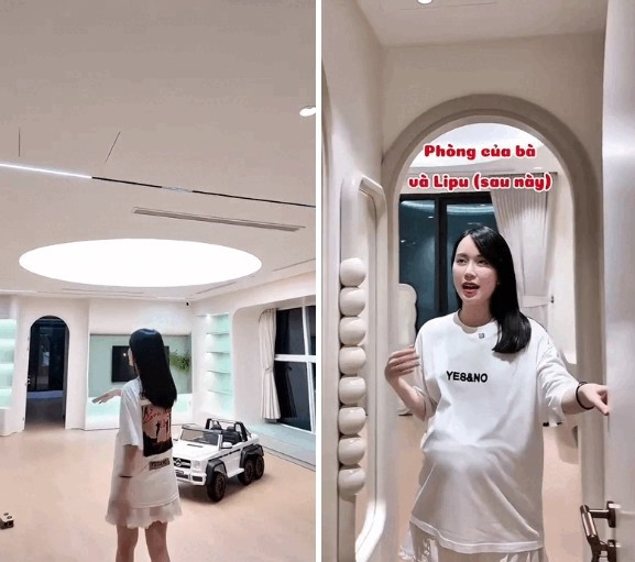 Tầng 7 dành riêng cho không gian sinh hoạt và nghỉ ngơi của hai con. Ảnh chụp màn hình