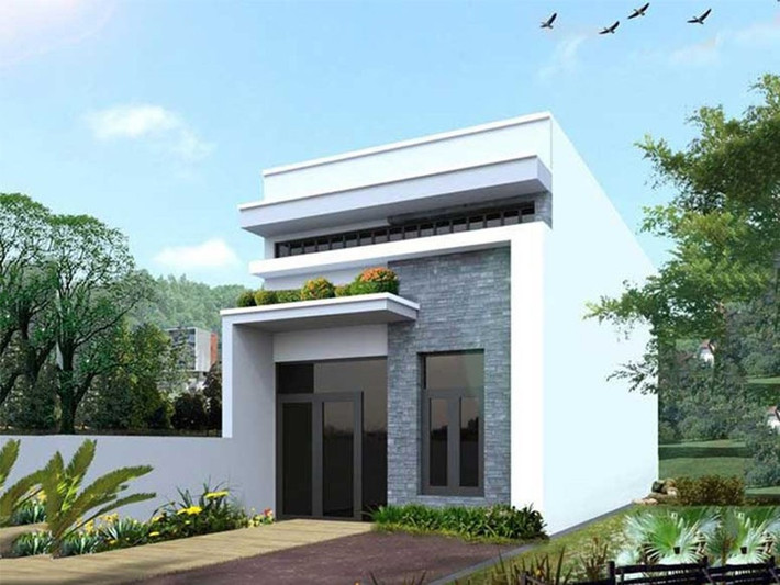 Hiện nay, nhà gác lửng mái tôn được cải tiến đa dạng cả về kiểu dáng và chất liệu, bao gồm tôn giả ngói, tôn lạnh, tôn cách nhiệt...cho phép chủ đầu tư thoải mái lựa chọn. Ảnh: Khomaunhadep
