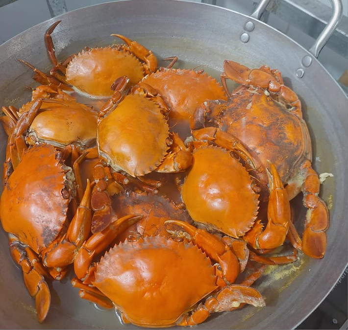 Cua gạch Cà Mau được ưa chuộng còn bởi thịt chứa hàm lượng protein cao, tốt cho sức khỏe. Ảnh: Facebook